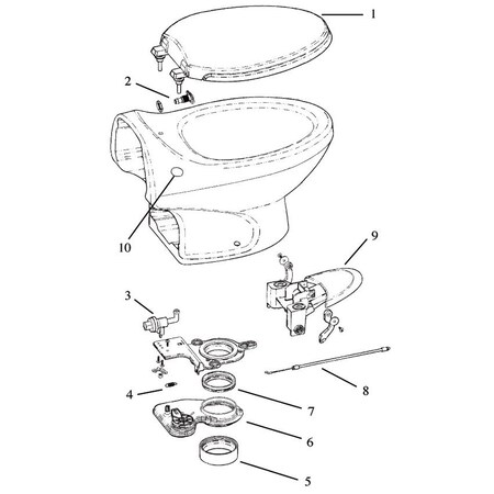 Thetford SEAT AND COVER ASSY. 33385